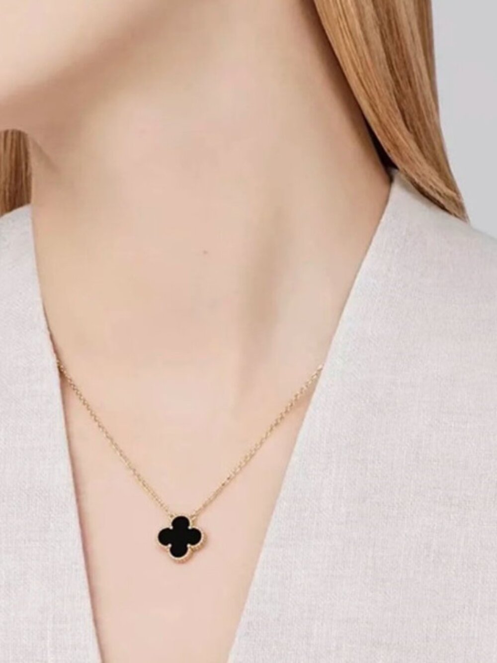 ☀️❤️Authentic☀️❤️Van Cleef & Arpels Vintage Alhambra 18K Gold Necklace